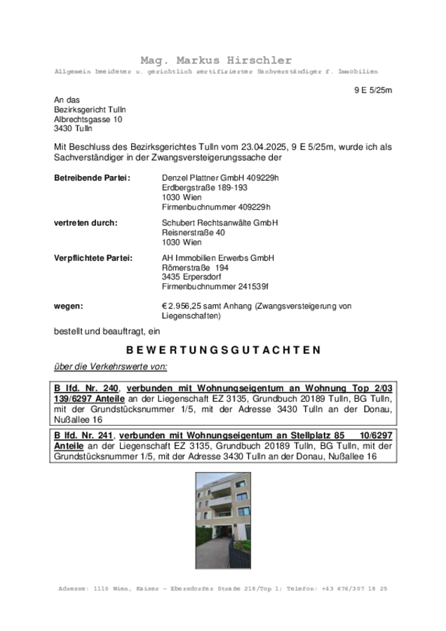 Gutachten 3430 Tulln, Nußallee 16, AH Immobilien.pdf