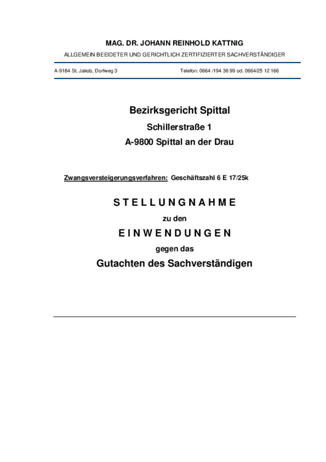 BG SpittalWilscher Stellungnahme Einwendungen.pdf